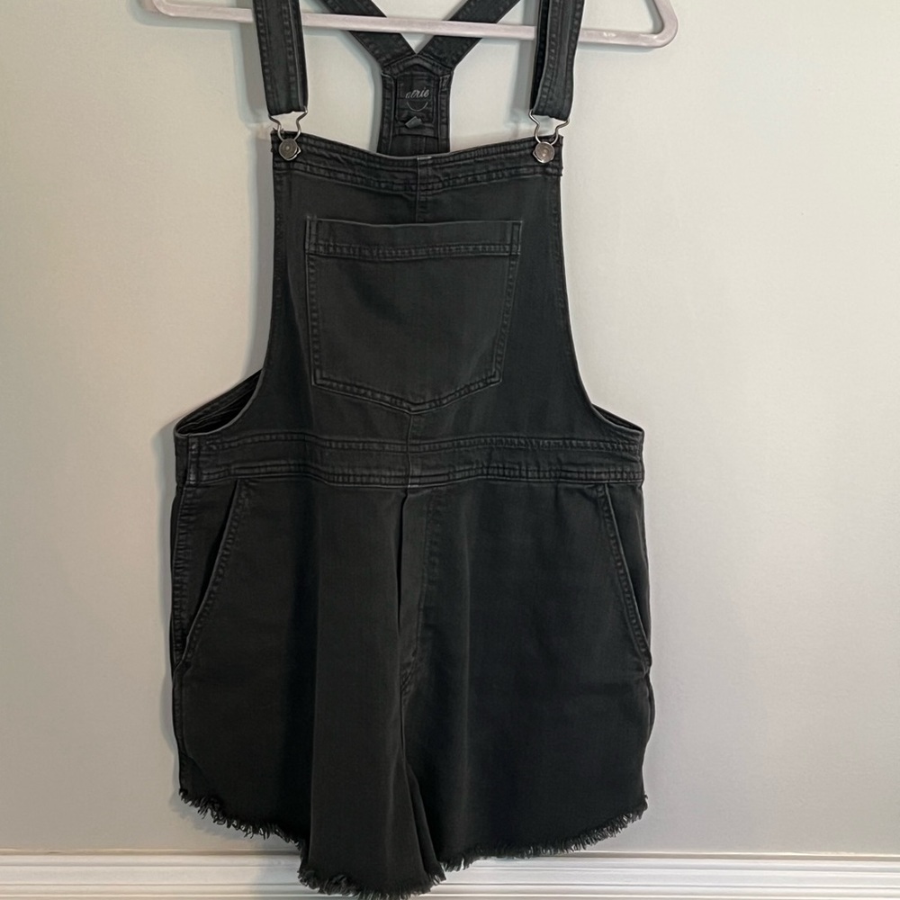 Aerie Black Overall Shorts